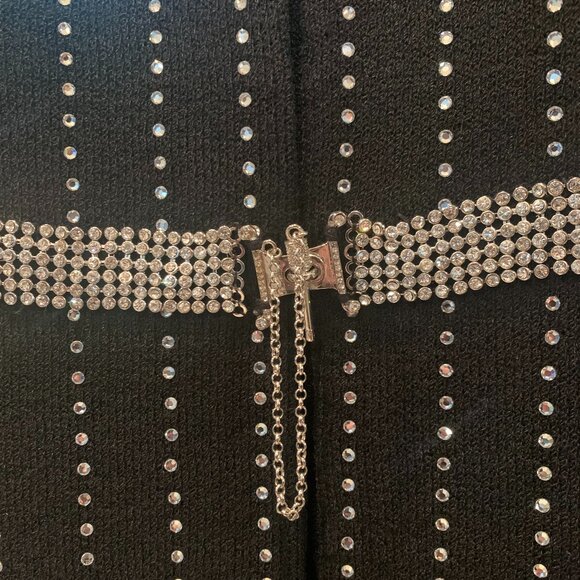 Carissimo Size 12 Ladies Black Bling Evening Jacket - Picture 3 of 4